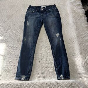 BKE Stella Low Rise Distressed Skinny Jeans (27x27)